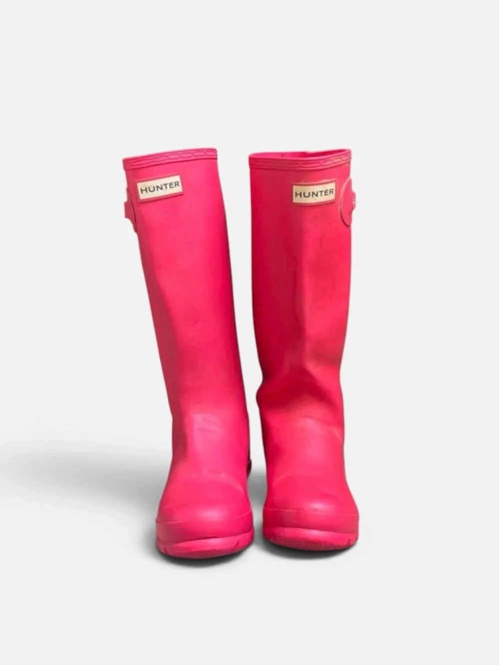 Hunter Girl’s Original Mid-Calf Rubber Rain Boot in Pink Size US 5; EU 36